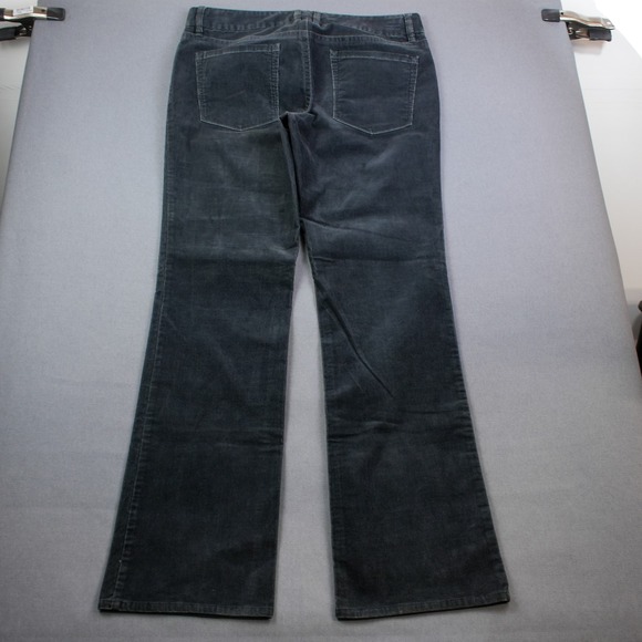 J Crew Corduroy Bootcut Western Pants Black Gray Mens 10R Vintage Stretch 33X32 - Picture 2 of 10